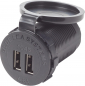 Preview: BlueSea - USB Doppelssteckdose mit Kappe