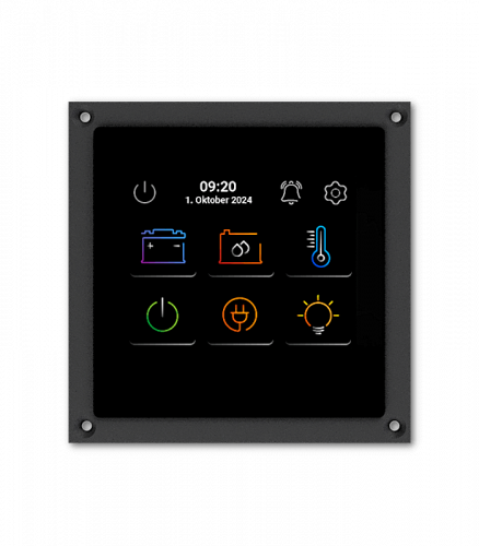 Philippi SystemMonitor PSM3 P-Bus Touchdisplay für Batterie-, Tank- und Energiemonitoring