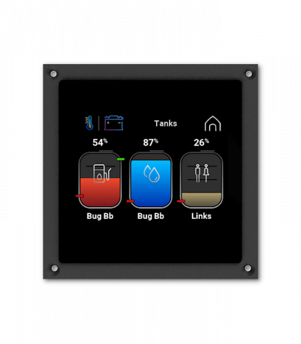 Philippi SystemMonitor PSM3 P-Bus Touchdisplay für Batterie-, Tank- und Energiemonitoring