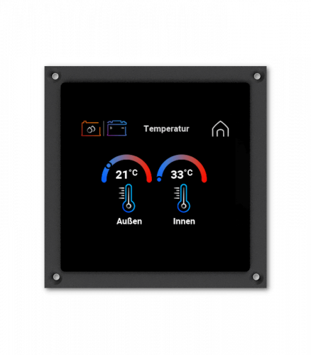 Philippi SystemMonitor PSM3 P-Bus Touchdisplay für Batterie-, Tank- und Energiemonitoring