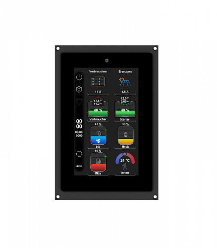 Philippi SystemMonitor PSL Plus P-Bus 5" Touchdisplay mit integriertem Tank- und Temperaturinterface