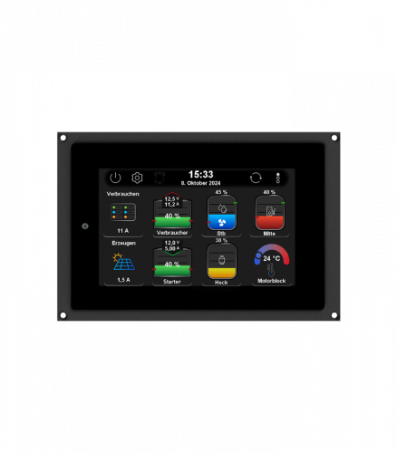 Philippi SystemMonitor PSL Plus P-Bus 5" Touchdisplay mit integriertem Tank- und Temperaturinterface