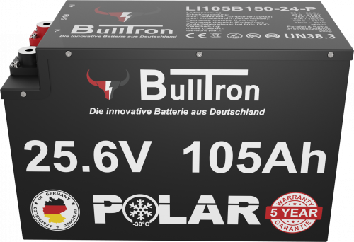 BullTron Lithium Batterie 25,6V 105Ah Smart BMS Polar