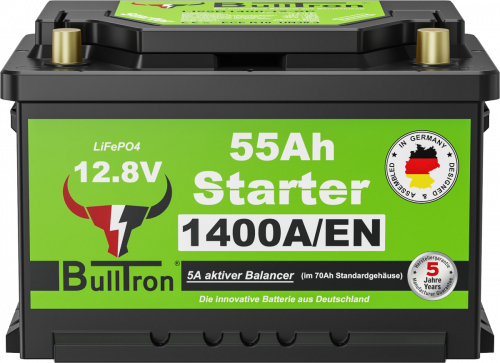BullTron Lithium Starter Batterie Polar 12,8V 55Ah