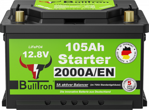 BullTron Lithium Starter Batterie Polar 12,8V 105Ah