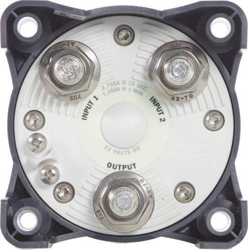 BlueSea Batteriehauptschalter 1-0-2 500A schwarz