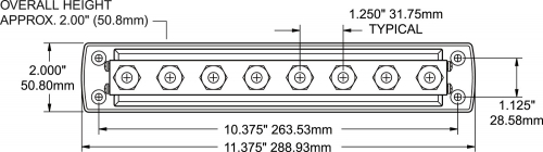 BlueSea 2107 Sammelschiene 600A (8x M10)