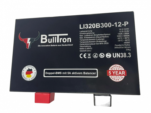 BullTron Lithium Batterie 12,8V 320Ah Untersitz Polar Smart BMS