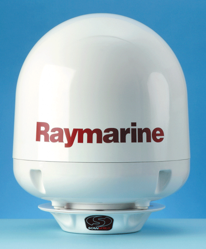 Raymarine E70473 60STV Satelliten-TV-Antenne – 60 cm AutoSkew für Europa, Mittlerer Osten und Südamerika