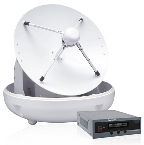 Raymarine E70462 45STV Satelliten-TV-Antenne – Selbstausrichtende Marine Sat-Antenne 45 cm