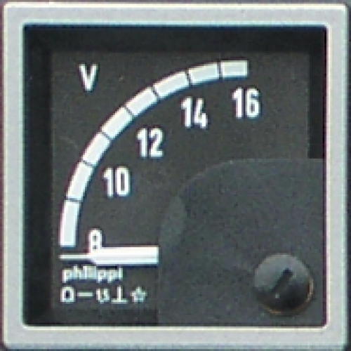 Philippi Quadratisches Messinstrument SQB 16-32V Voltmeter