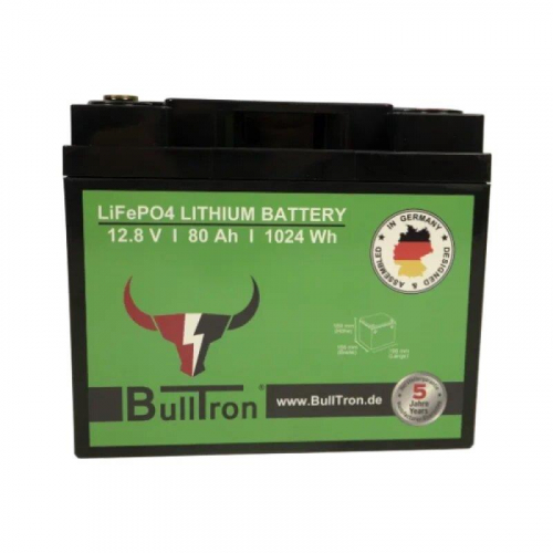 BullTron Lithium Batterie 12,8V 80Ah Smart BMS