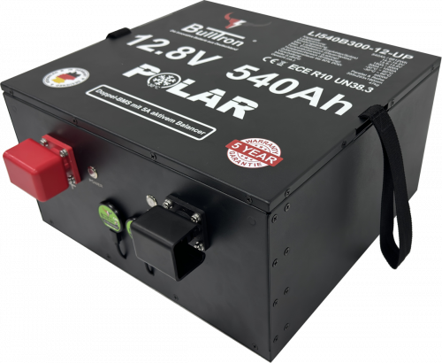 BullTron Lithium Batterie 12,8V 540Ah Untersitz Smart BMS Polar