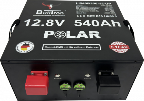 BullTron Lithium Batterie 12,8V 540Ah Untersitz Smart BMS Polar