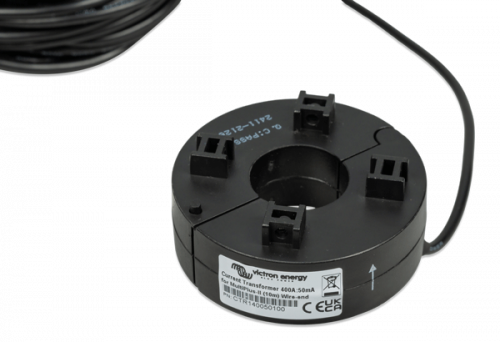 Victron Stromwandler 400A:50mA für MultiPlus-II – 10 m Kabel mit Drahtenden