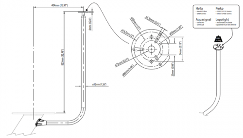Scanstrut DPT-LB-02 Halterung für 60cm Dome