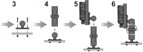 Raymarine RAM-Mount Halterung für FLIR MTMS (AX8) Kamera