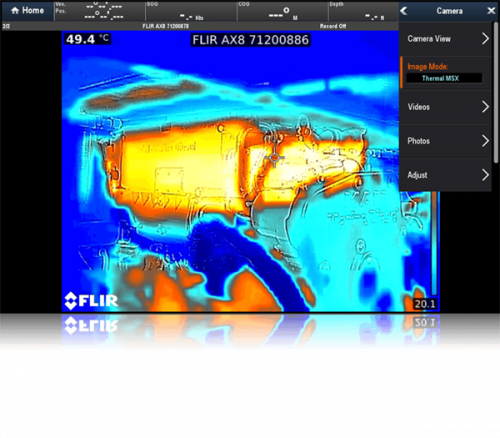 Raymarine E70321 AX8 Wärmebild- und Tageslichtkamera für Temperatur