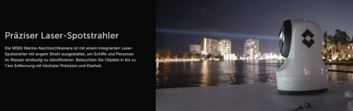 Raymarine E70683 FLIR M560-LRF Stabilised Wärmebildkamera – 3-Achsen, gekühlt, 640 × 512, optischer Zoom, 4K Low-Light-Kamera, Laser-Entfernungsmesser