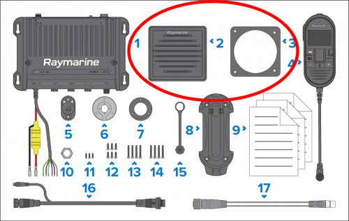 Raymarine passiver Lautsprecher für Ray90