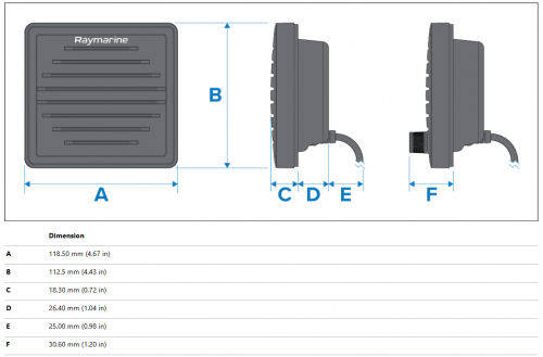 Raymarine passiver Lautsprecher für Ray90