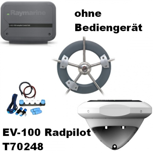 Raymarine EV-100 Evolution Radpilot Autopilot-Kit für Steuerrad ohne Bedieneinheit (T70248)