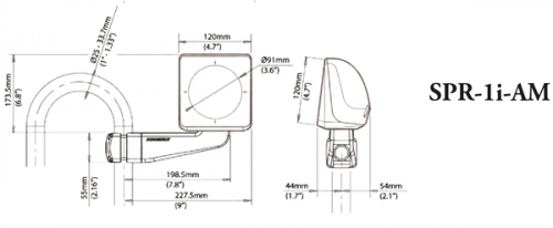 Scanstrut SPR-1I-AM Konsole Steuersäule mit Arm, 1 Instrument