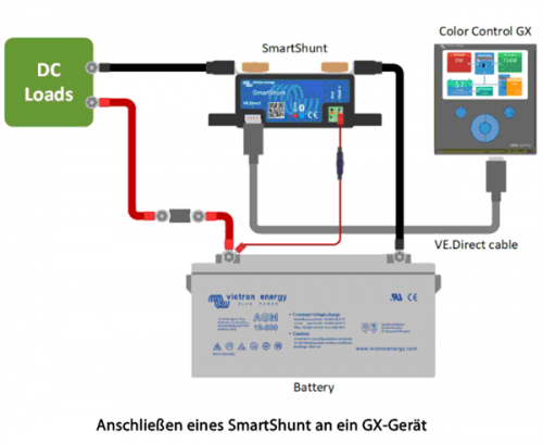 Victron SmartShunt Batteriewächter Batteriemonitor VE.Direct 500A