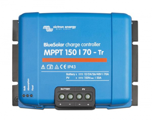 Victron Solar Laderegler BlueSolar MPPT 150/70-Tr (12/24/36/48V-70A) ohne Bluetooth
