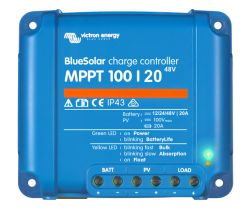 Victron Solar Laderegler BlueSolar MPPT 100/20 (12/24/48V-20A) ohne Bluetooth