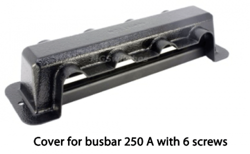 Victron Busbar 250A 2P with 6 screws +cover
