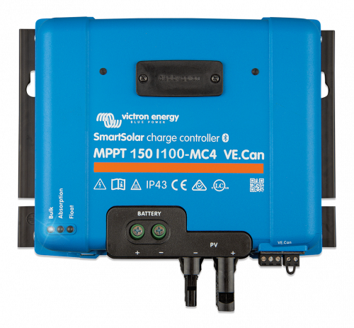 Victron Solar Laderegler SmartSolar MPPT 150/100-MC4 VE.Can (12V/24V/48V-100A) Bluetooth