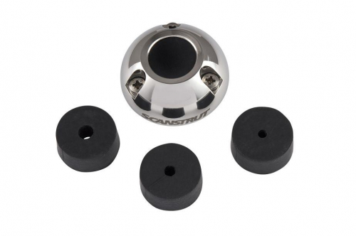 Scanstrut DS21B-S Decksdurchführung Edelstahl bis 21mm Stecker und 9-14mm Kabel grau