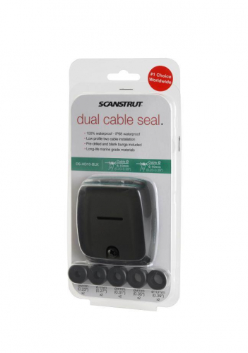 Scanstrut Decksdurchführung DS-HD10 2pol horizontal 6-10mm Kyabel schwarz