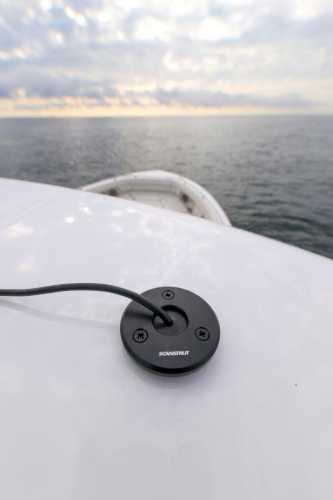 Scanstrut Decksdurchführung Aluminium schwarz 2-8m grau 16mm Stecker