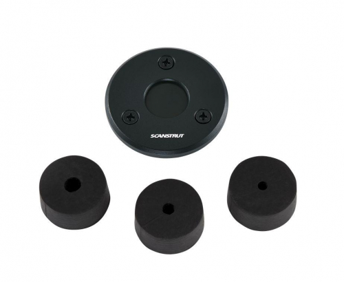 Scanstrut Decksdurchführung Aluminium schwarz 4-9mm Kabel 21mm Stecker
