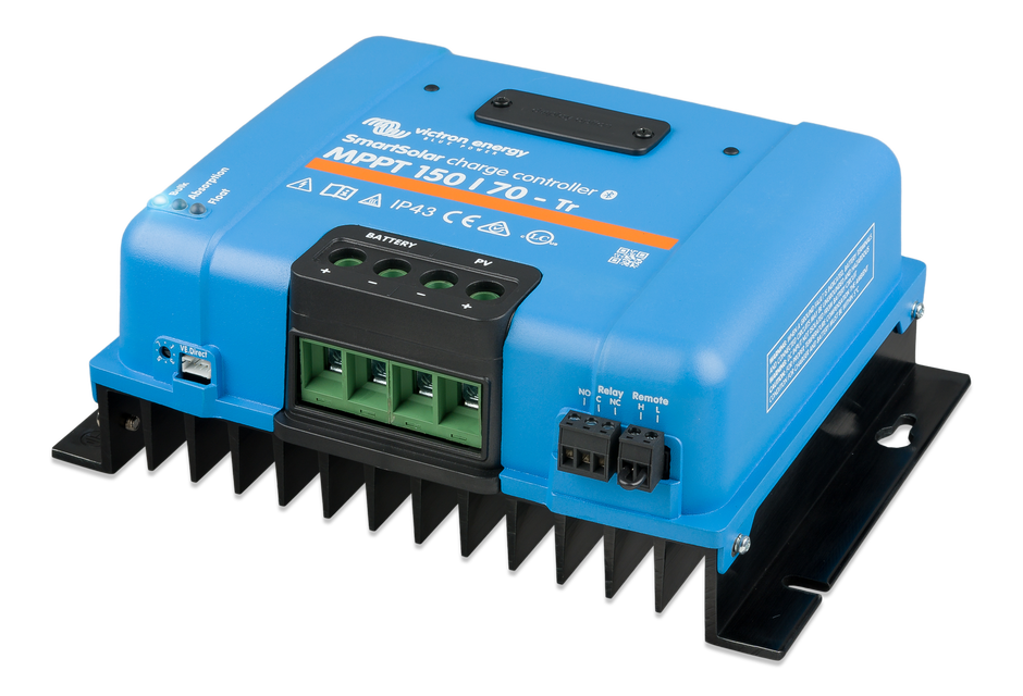Victron SmartSolar MPPT 150/70 TR Laderegler – 12/24/48 V, 150 V PV, 70 A, Bluetooth, Für Solaranlagen & Wohnmobile, Inkl. Smart Tracking