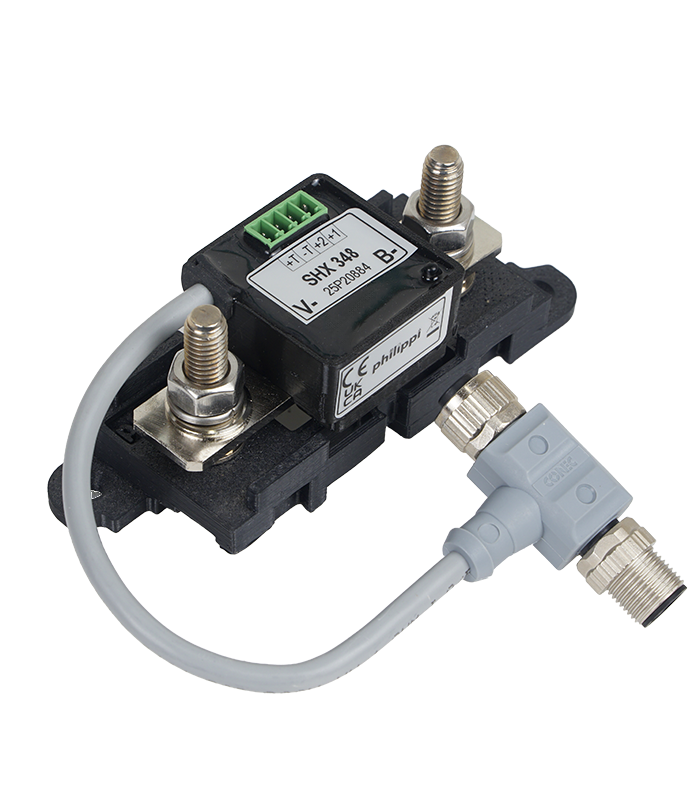 Philippi Batterie-Shunt SHX-348 300A 12–48V P-Bus mit Kapazitätsberechnung