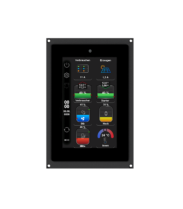 Philippi SystemMonitor PSL Plus P-Bus 5" Touchdisplay mit integriertem Tank- und Temperaturinterface