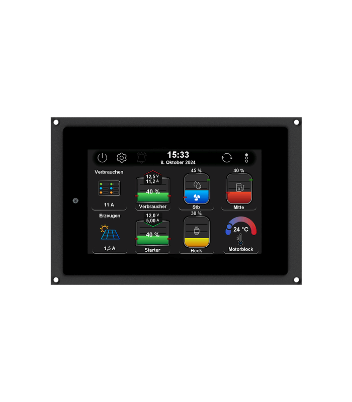 Philippi SystemMonitor PSL Plus P-Bus 5" Touchdisplay mit integriertem Tank- und Temperaturinterface