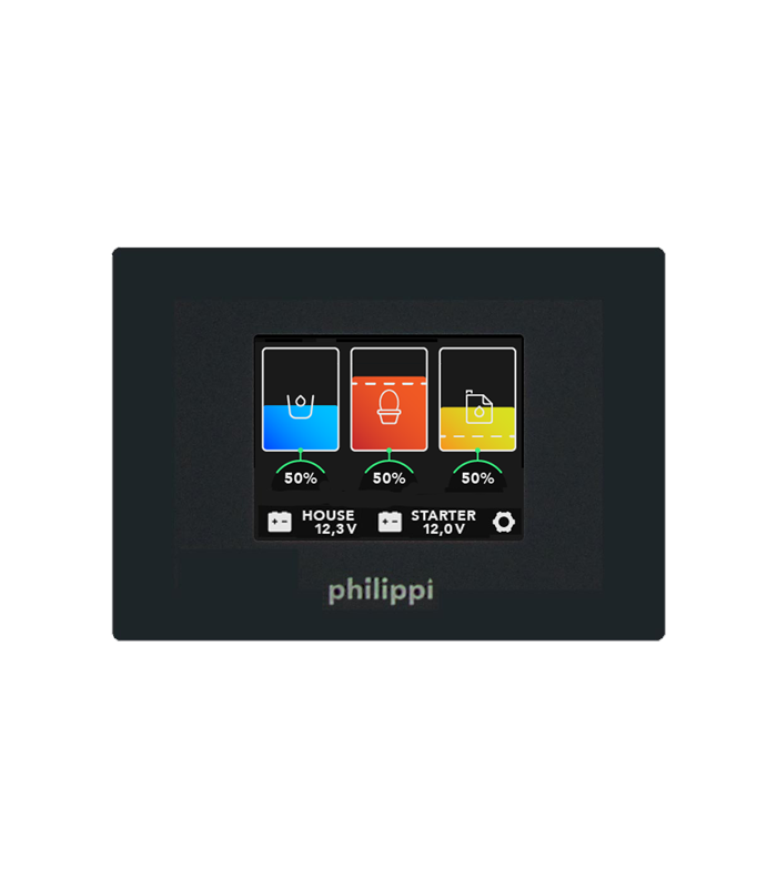Philippi Tankmonitor TCS-B für 3 Tanks mit TFT Touchdisplay