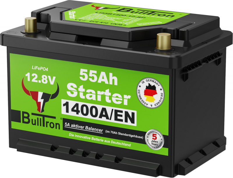 BullTron Lithium Starter Batterie Polar 12,8V 55Ah BullTron Lithium Starter Batterie Polar 12,8V 55Ah