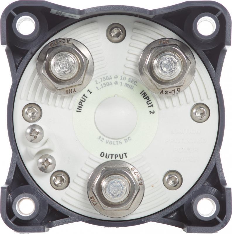 BlueSea Batteriehauptschalter 1-0-2 500A schwarz