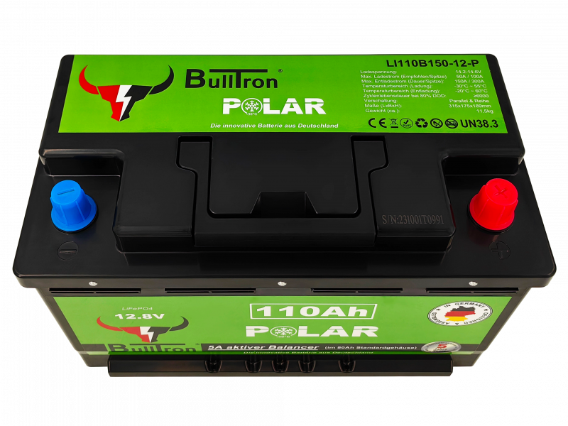BullTron Lithium Batterie 12,8V 110Ah Smart BMS Polar