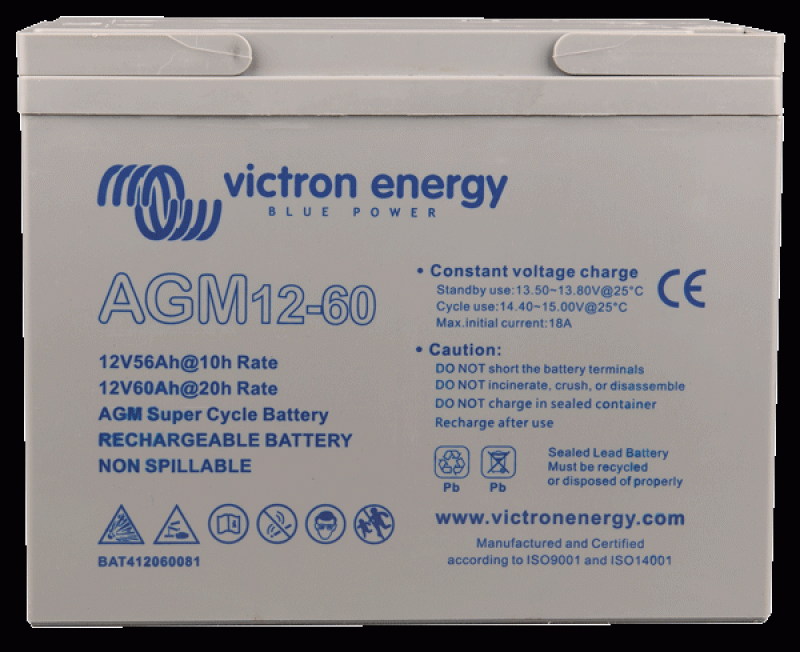 Victron AGM Super Cycle Batterie 12V/60Ah (M6)