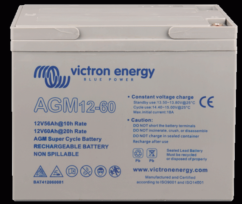 Victron AGM Super Cycle Batterie 12V/60Ah (M6)