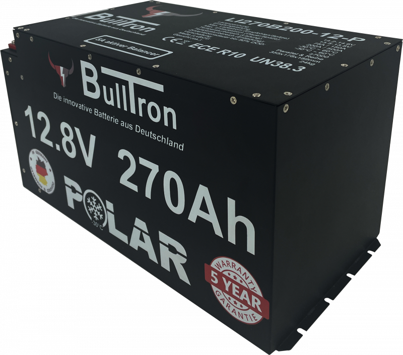 BullTron Lithium Batterie 12,8V 270Ah Smart BMS Polar BullTron Lithium Batterie 12,8V 270Ah Smart BMS Polar