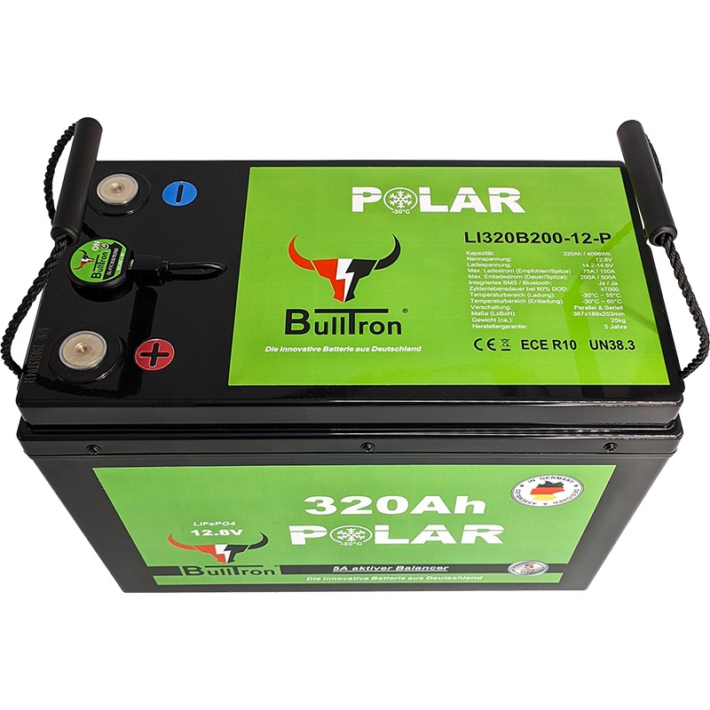 BullTron Lithium Batterie 12,8V 320Ah Smart BMS Po BullTron Lithium Batterie 12,8V 320Ah Smart BMS Po