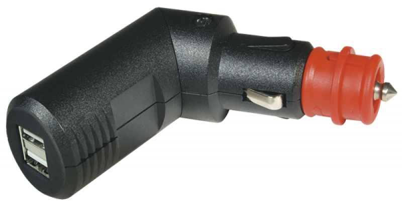 Philippi ProCar UWB 12/24 - Winkelbare USB-Doppelsteckdose