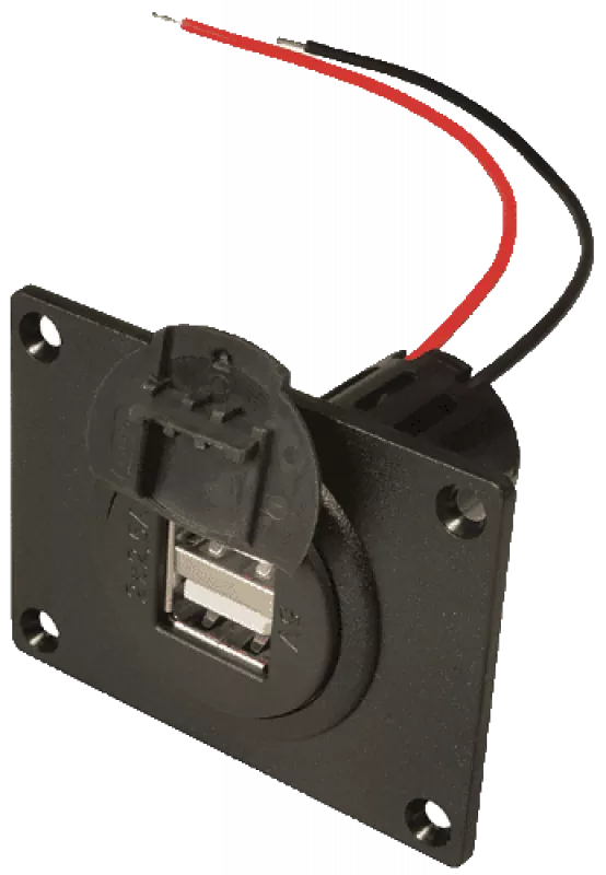 ProCar Aufbau Dreifachsteckdose 2*USB Doppelsteckdose 2*Steckdose 12-24V max.16A 